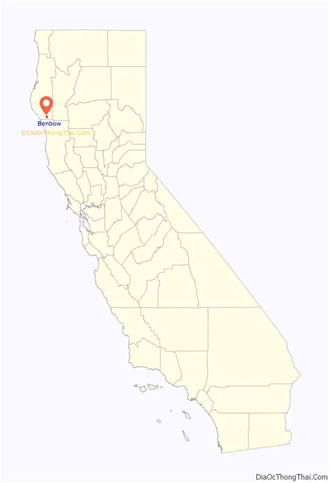 benbow california map.